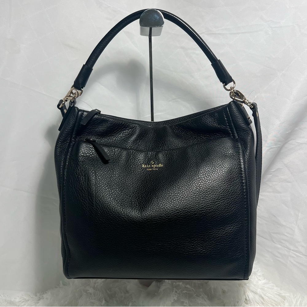 Kate Spade NWT Cobble Hill Curtis Hobo Crossbody Black Leather